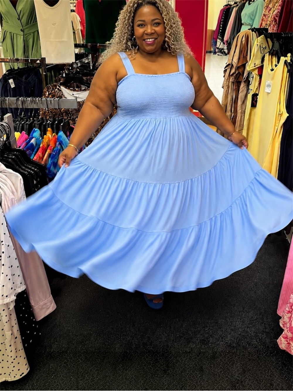 T.J.Maxx Light Blue Maxi Dress 3X